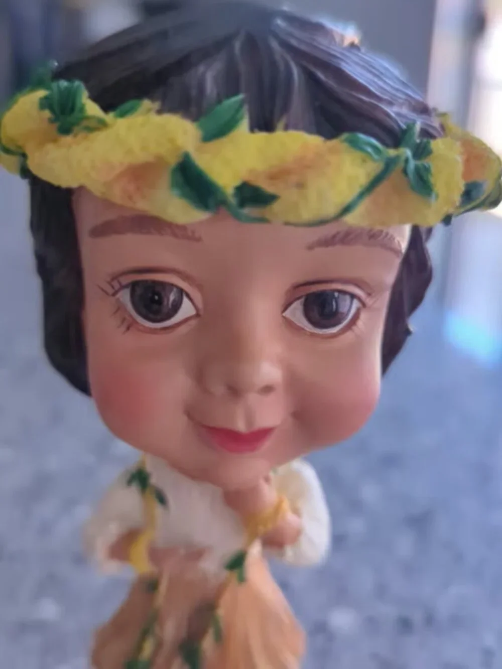 Vintage Style Keiki Hula Girl Dashboard Bobblehead Doll